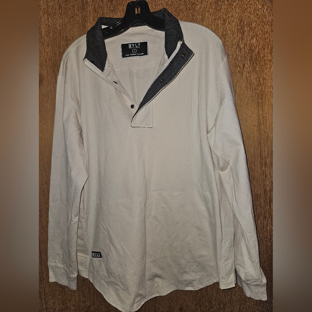 BYLT Elite Fairway 1/4 Zip Snap Magnetic Side Slits Internal Pocket Men's XL